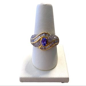 14K Tanzanite and Diamond Ring